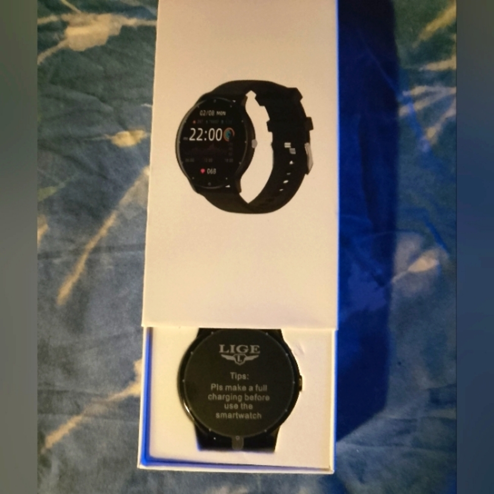 Lige Black Smartwatch